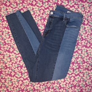 High rise jeans